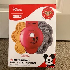 Dash Disney Mickey Mouse and Friends - Multimaker Mini Waffle System